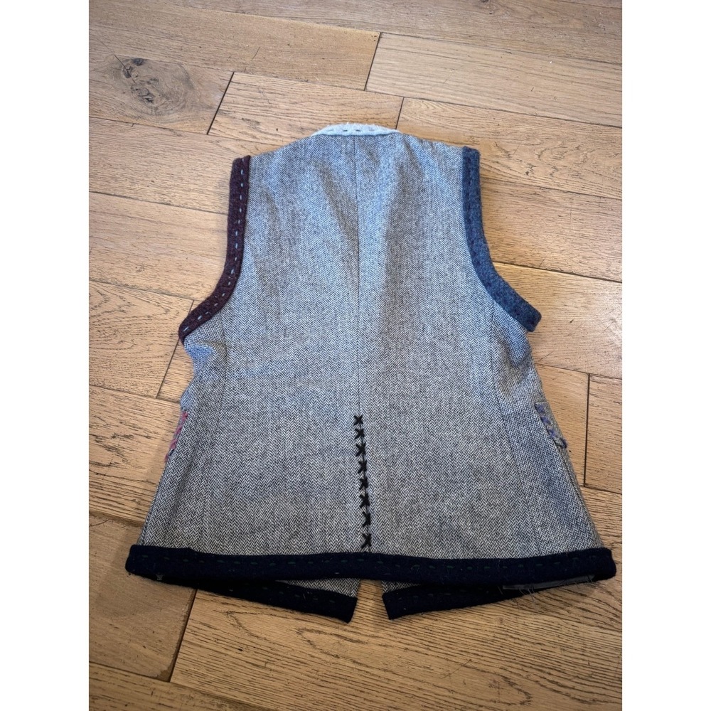 WODMERE Campomar Herringbone Wool Vest Unique Handmade Style Colorful (1372) - Picture 3 of 12